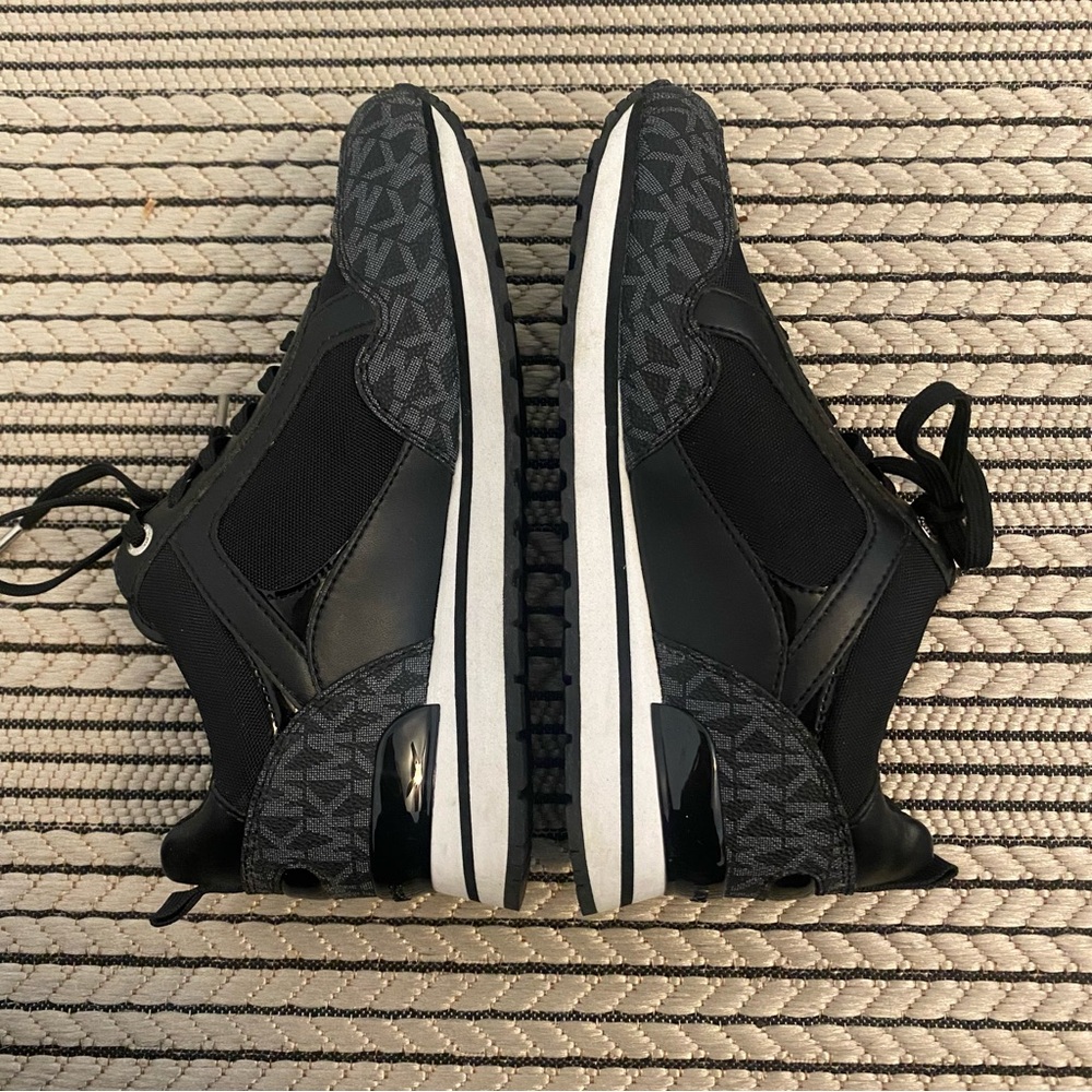 Michael Kors Andi Canvas and Signature Logo Trainer
